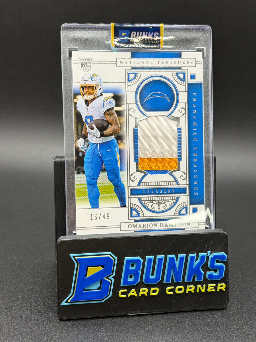 2025 Omarion Hampton National Treasures Panini Patch RC 16/49
