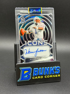 2024 Warren Moon Spectra Panini Icons Auto 1/2