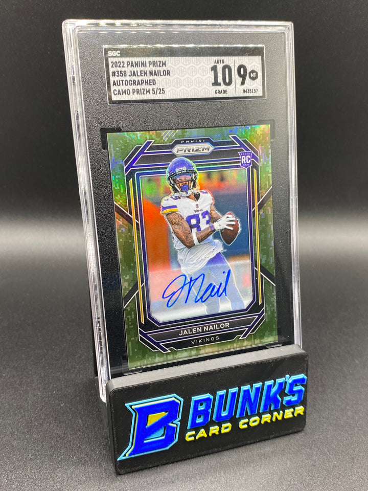2022 Jalen Nailor Auto. Camo Prizm 5/25 SGC 10/9