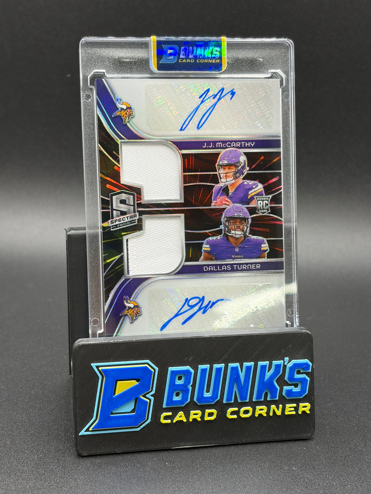 2024 JJ McCarthy & Dallas Turner Spectra Double Patch Auto RC 29/50