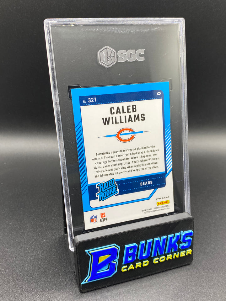2024 Caleb Williams Optic Preview Pink Prizm SGC 10