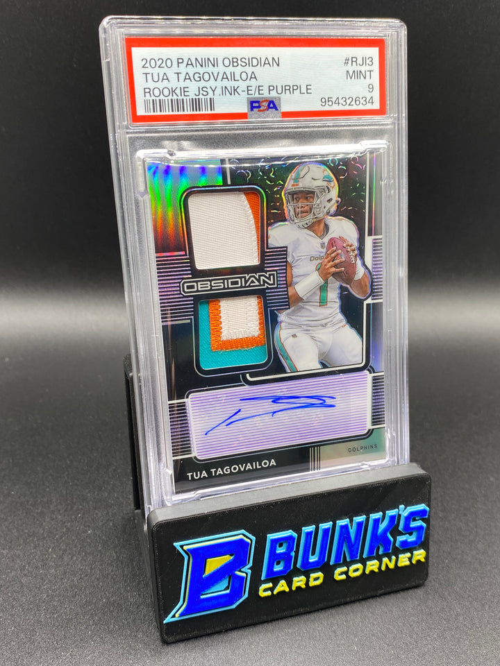 2020 Tua Tagovailoa Rookie Jersey Auto. PSA 9