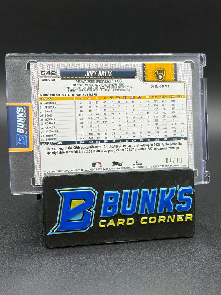 2026 Joey Ortiz Topps Black