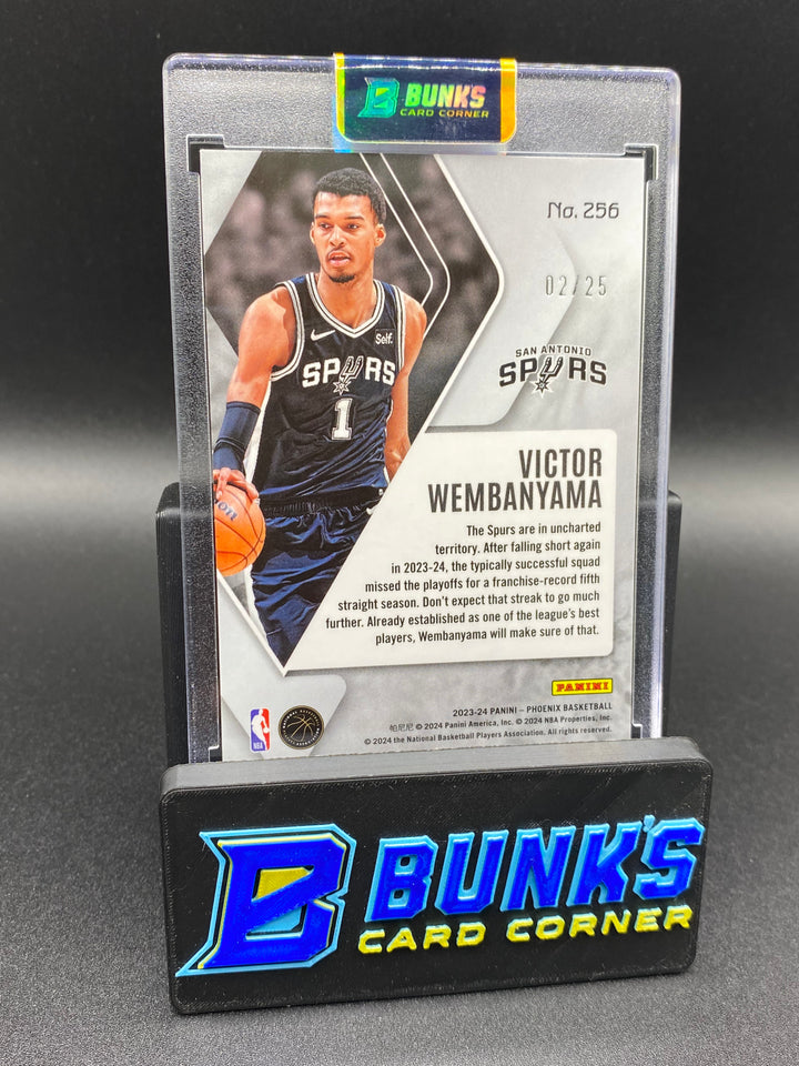 2023-24 Victor Wembanyama Pink & Black Cracked Ice 2/25