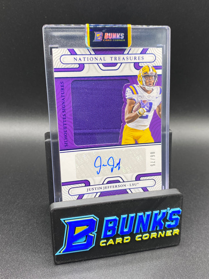 2022 Justin Jefferson National Treasures Auto. Patch 6/75