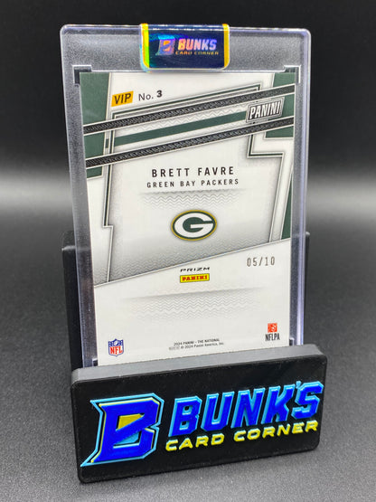 2024 Brett Favre Yellow Prizm 5/10