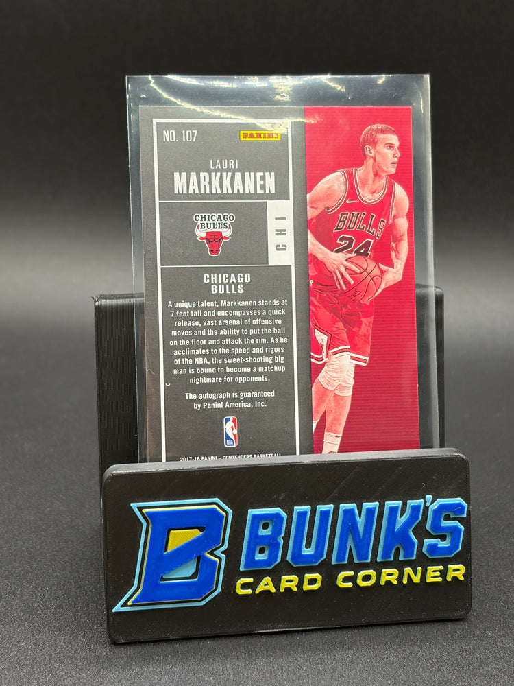 2017-18 Lauri Markkanen Contenders The Finals Ticket Auto 33/49