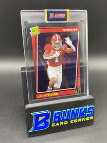 2023 Jahmyr Gibbs Crimson Tide Rated Rookie Clear 4/10