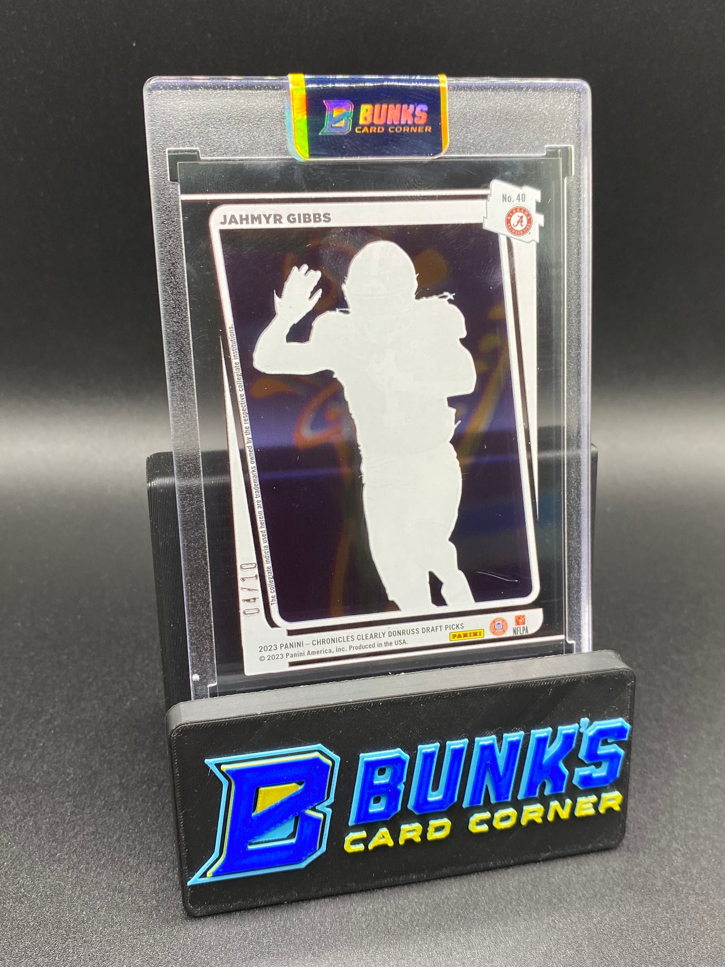 2023 Jahmyr Gibbs Crimson Tide Rated Rookie Clear 4/10