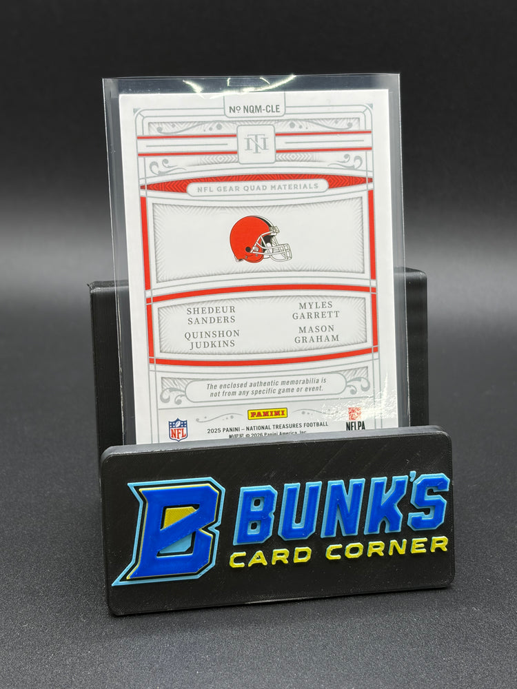 2025 Sanders/Judkins/Garrett/Graham National Treasures Quad Patch