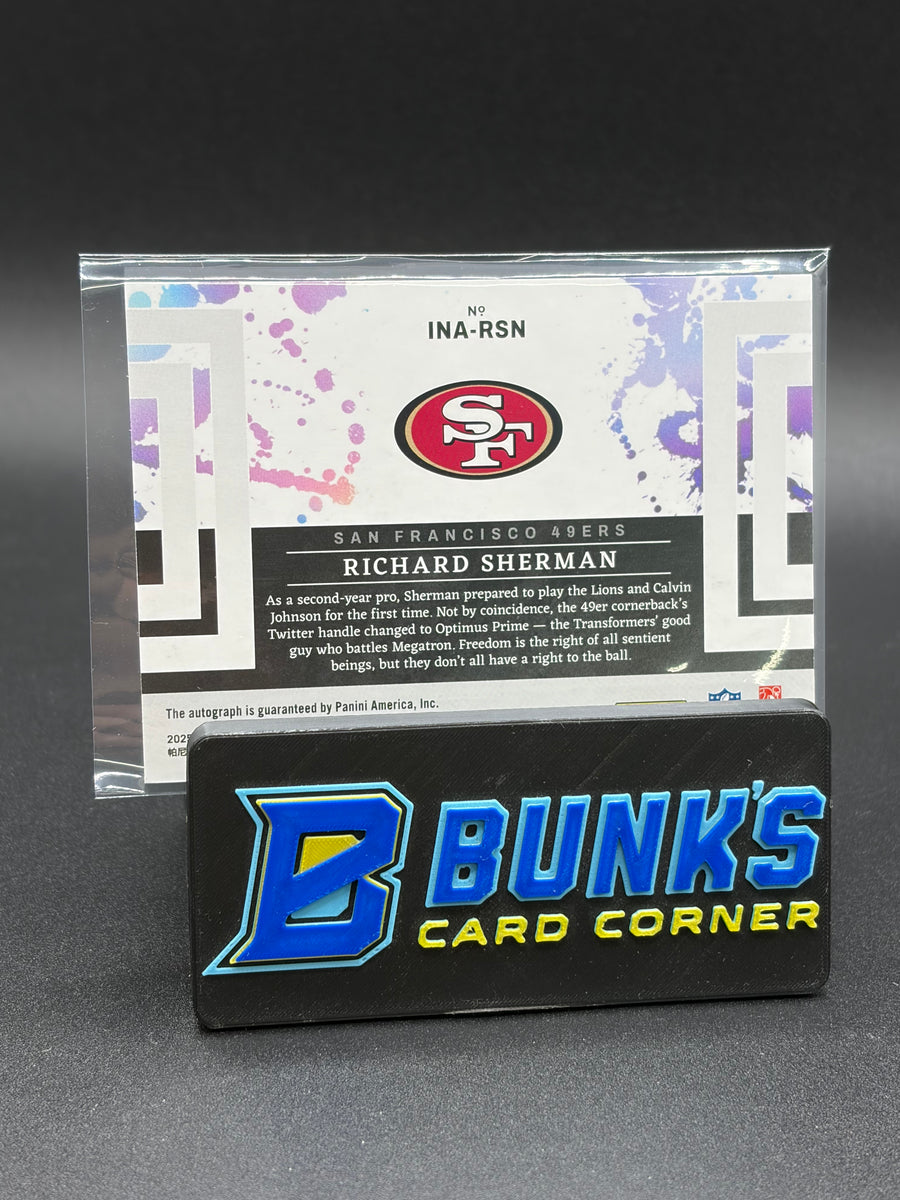 2025 Richard Sherman Impeccable Panini Optimus Prime 22/99