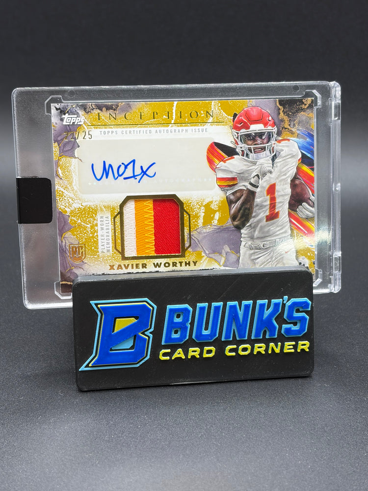 2024 Xavier Worthy Provenance Patch Auto Inception 22/25 RC