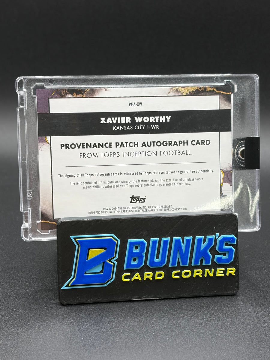 2024 Xavier Worthy Provenance Patch Auto Inception 22/25 RC