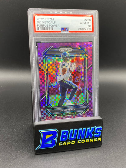 2022 DK Metcalf Purple Power PSA 10