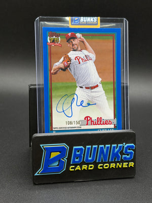2026 Cliff Lee Blue Auto Topps 108/150