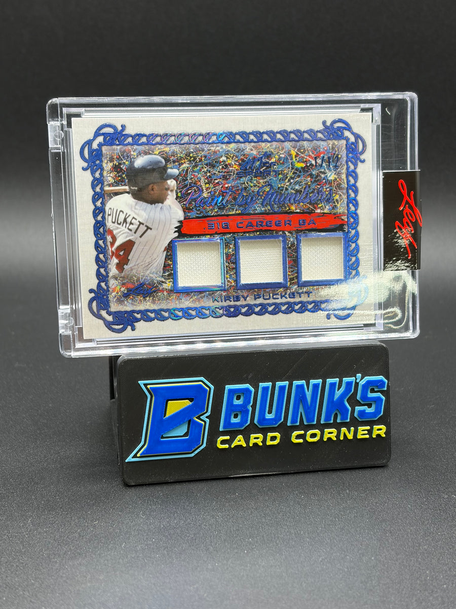 2021 Kirby Puckett Leaf Paint by Numbers Triple Jersey 1/12