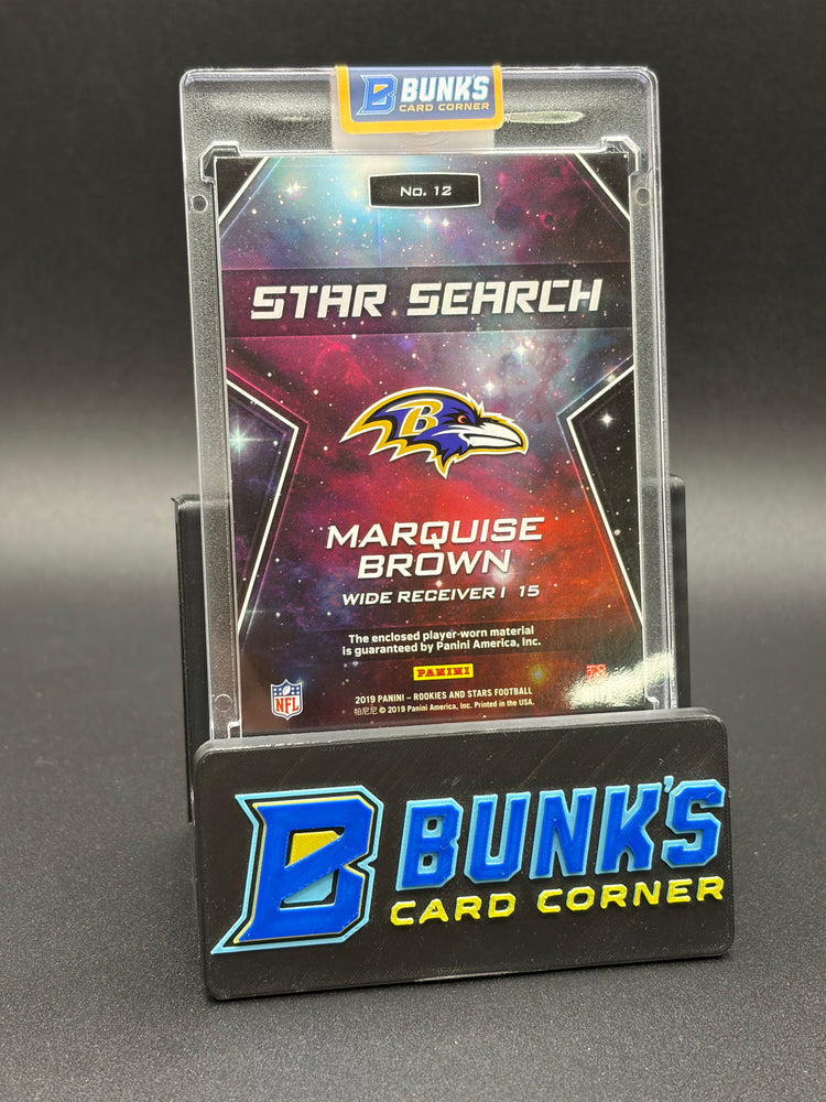 2019 Marquise Brown Rookies and Stars Star Search Patch