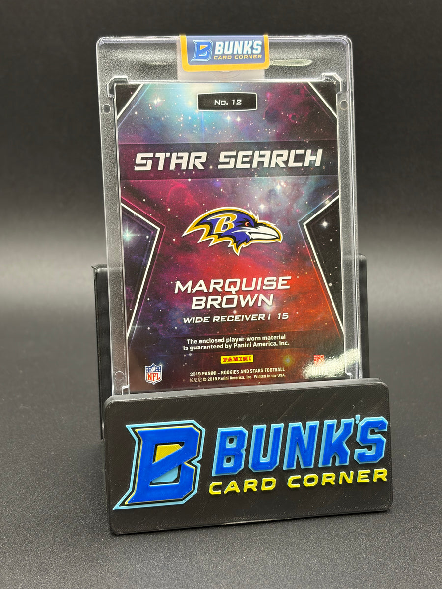 2019 Marquise Brown Rookies and Stars Star Search Patch