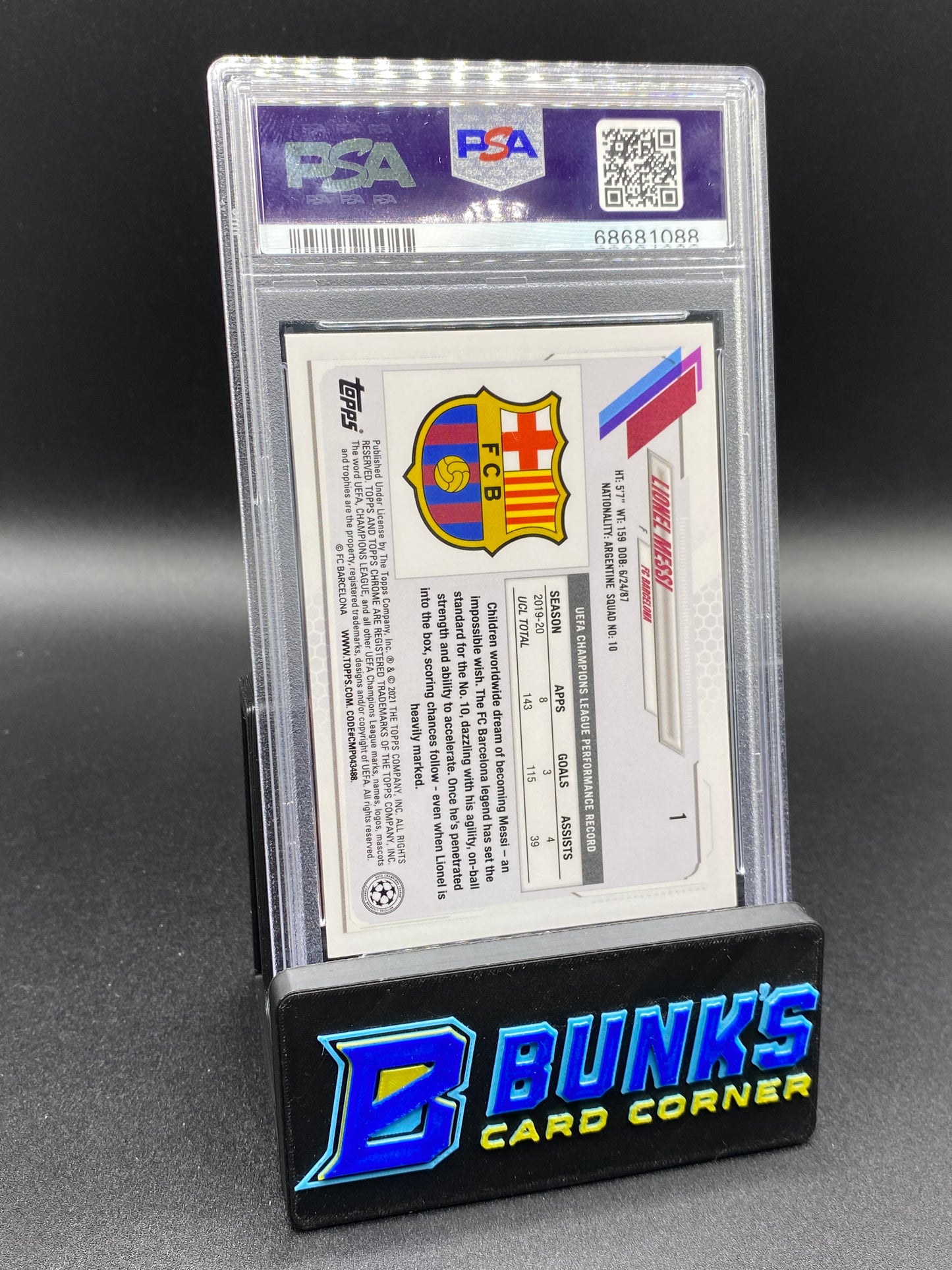 2020 Lionel Messi Speckle Ref. PSA 10