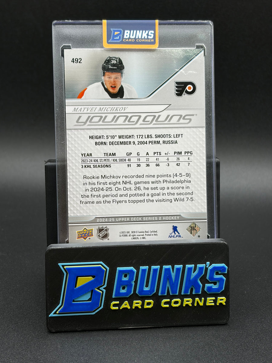 2025 Matvei Michkov Young Guns Upper Deck