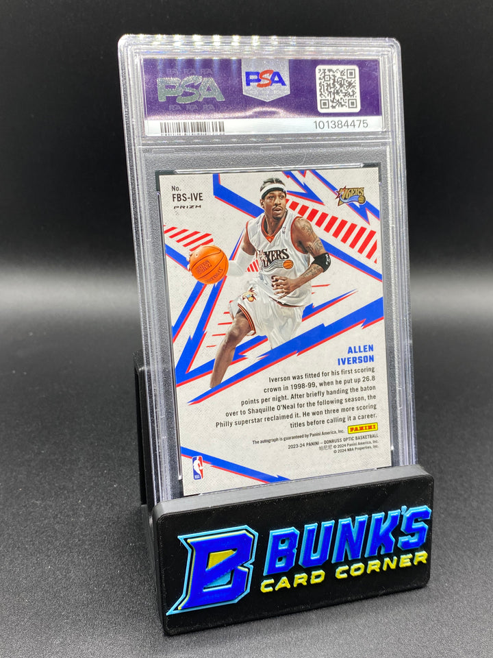 2023 Allen Iverson Fast Break Sig. PSA 9