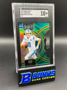 2023 Jared Goff Green Die-Cut Prizm 1/5 SGC 10