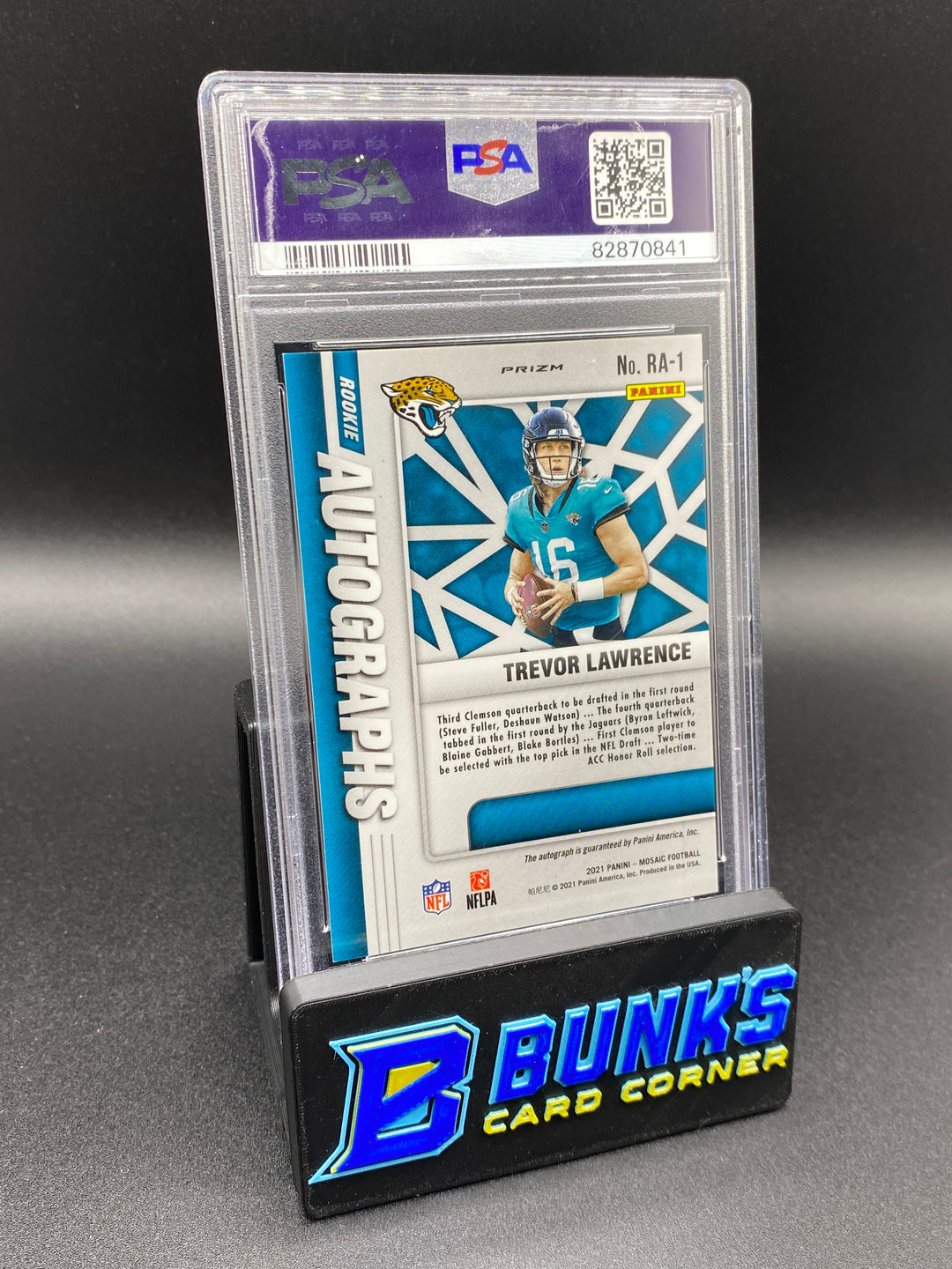 2021 Trevor Lawrence Rookie Auto. Mosaic PSA 9