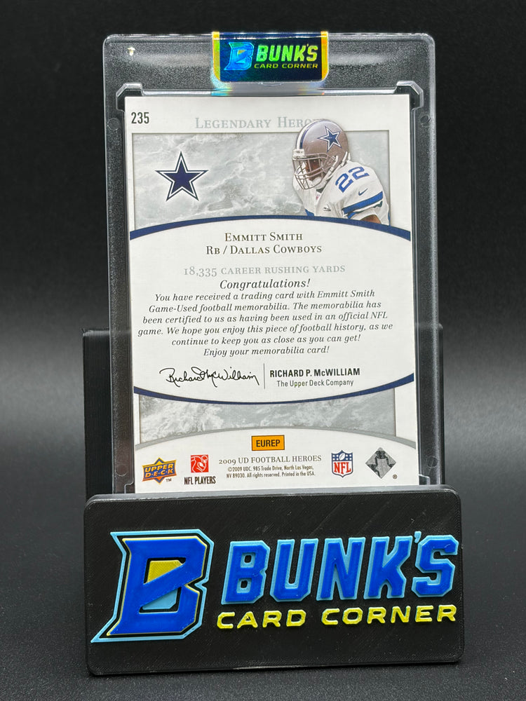 2009 Emmitt Smith Football Heros Game Used Jersey Patch 1/15