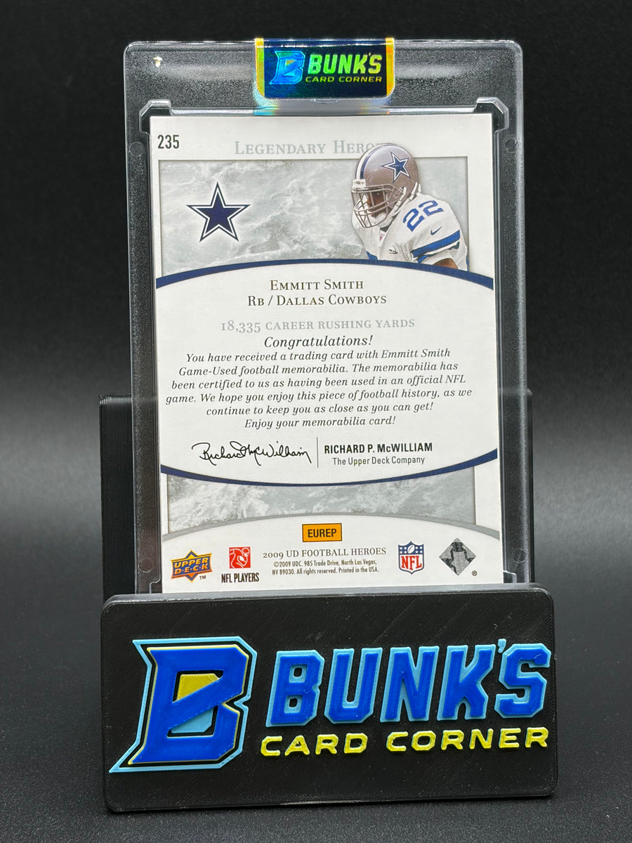 2009 Emmitt Smith Football Heros Game Used Jersey Patch 1/15