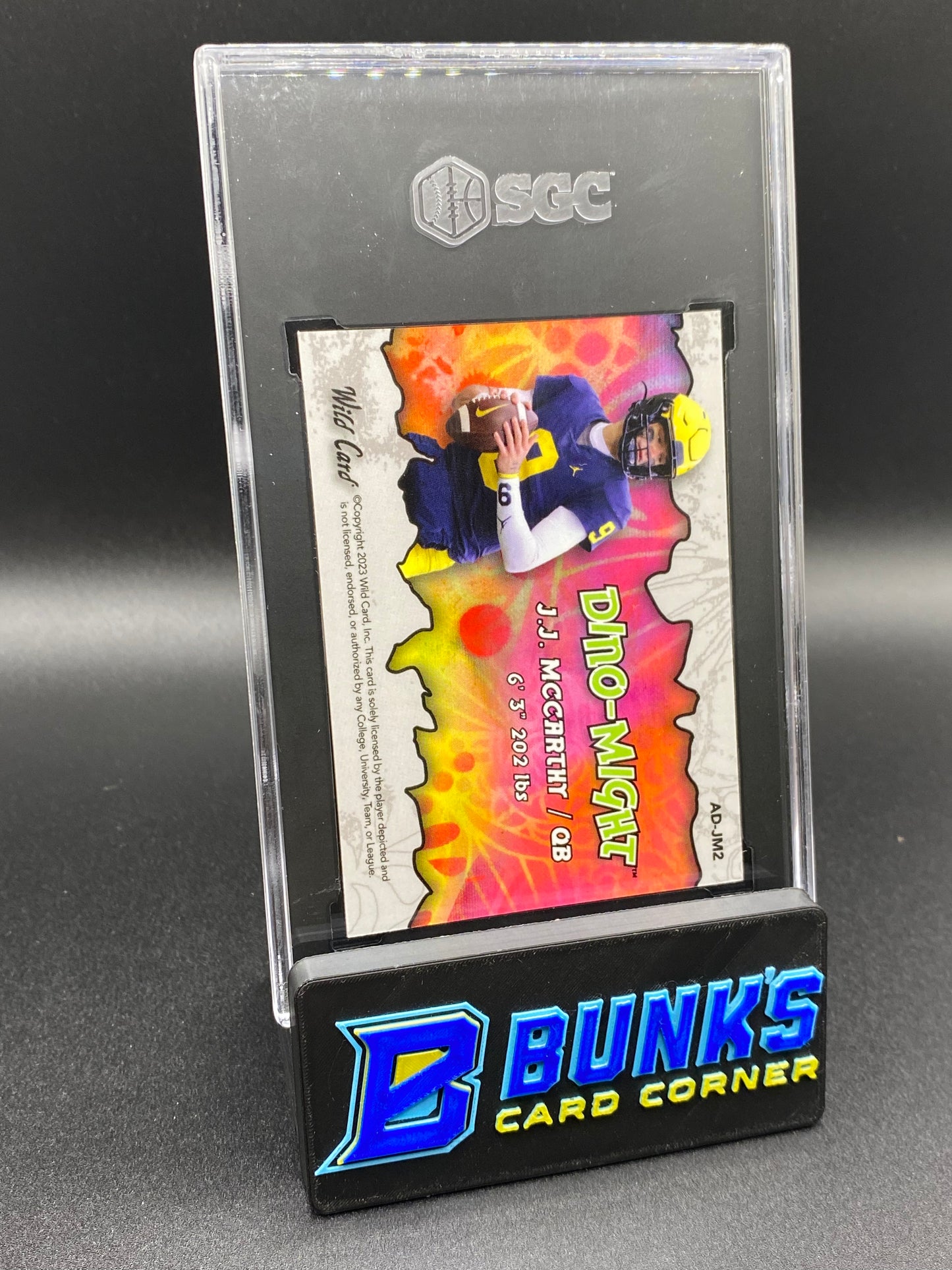 2023 JJ McCarthy Raptor Pink Kaleidoscope 3/4 SGC 9.5