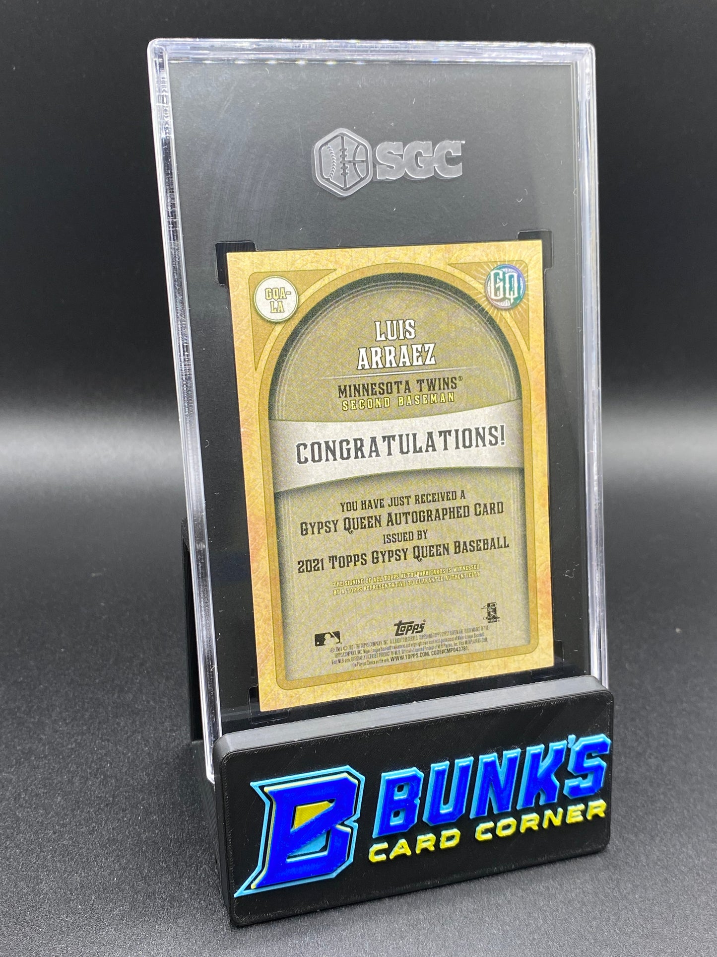 2021 Luis Arraez Auto. SGC Auto 10