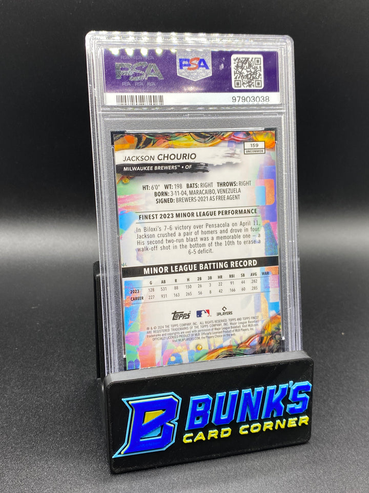 2024 Jackson Chourio Blue Ref. PSA 9