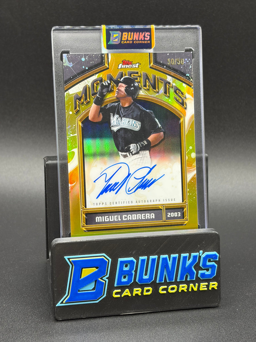 2026 Miguel Cabrera Topps Finest Gold Auto 50/50