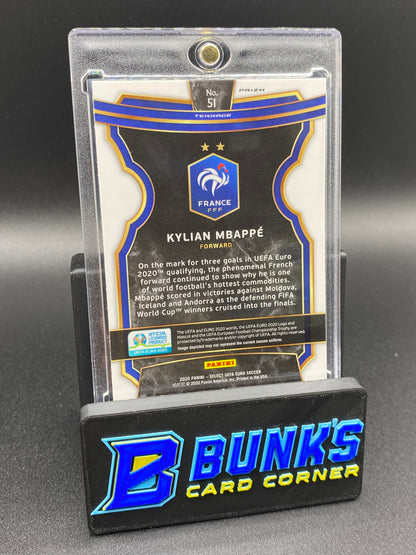 2020 Kylian Mbappe Red/Blue/White Prizm