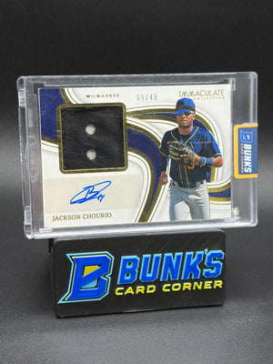 2023 Jackson Chourio Immaculate Collection Glove Signature 9/49