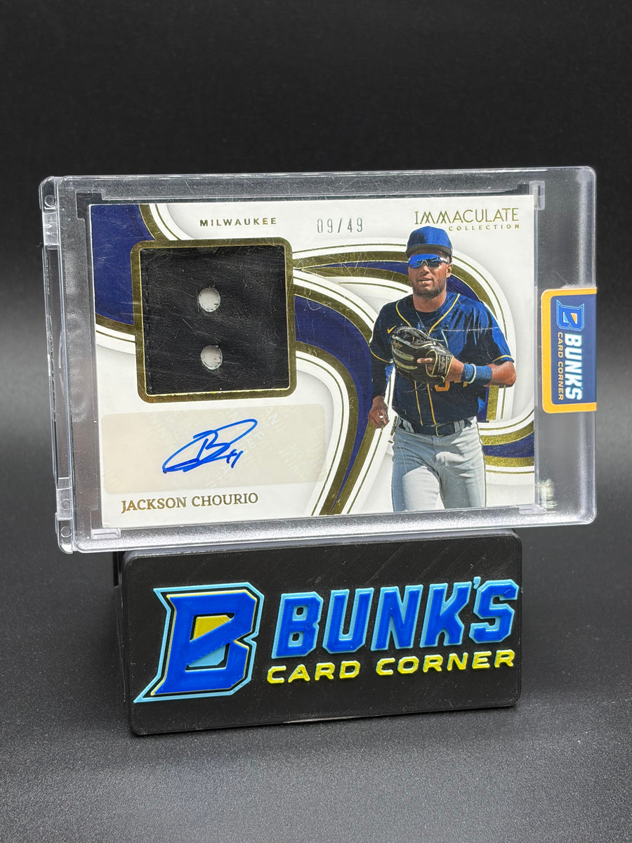 2023 Jackson Chourio Immaculate Collection Glove Signature 9/49