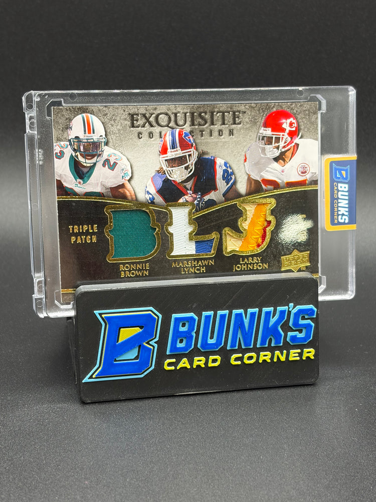 2009 Brown/Lynch/Johnson Exquisite Collection Tri Relic