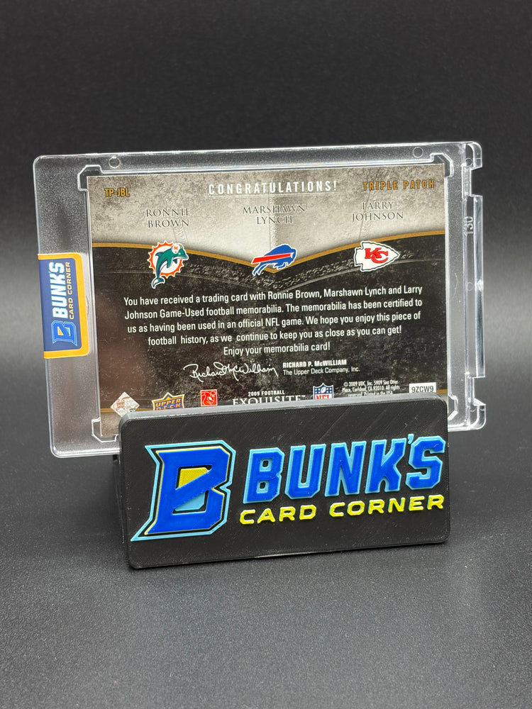 2009 Brown/Lynch/Johnson Exquisite Collection Tri Relic