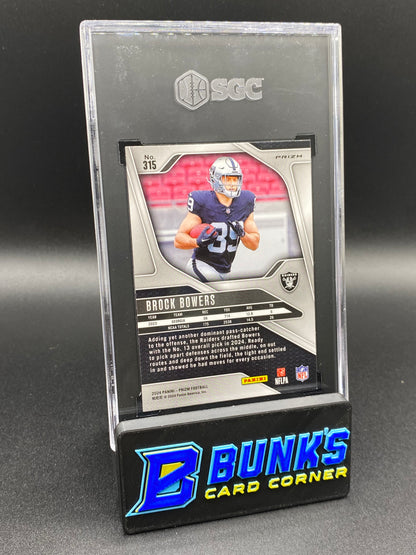 2024 Brock Bowers Lazer Prizm SGC 9.5