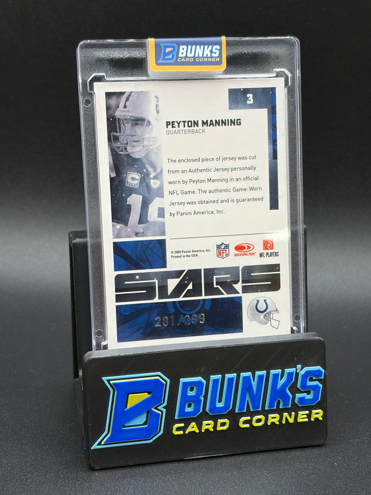 2009 Peyton Manning Stars Relic Game Used