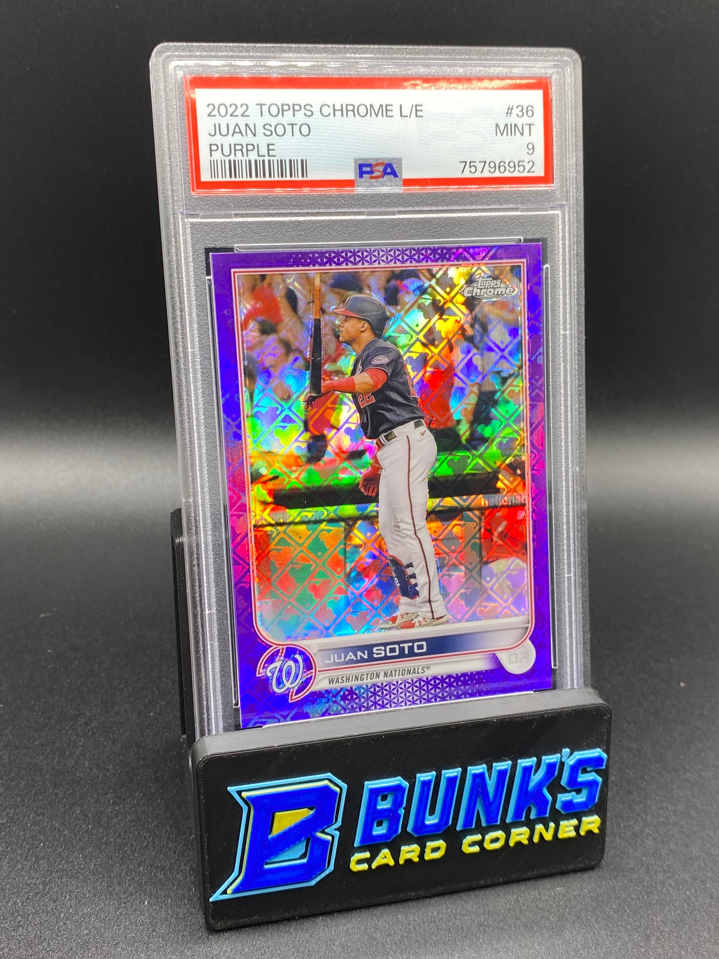 2022 Juan Soto Purple PSA 9