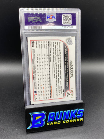 2022 Juan Soto Purple PSA 9