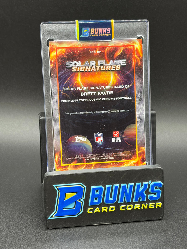 2025 Brett Favre Topps Solar Flare Signatures 43/50