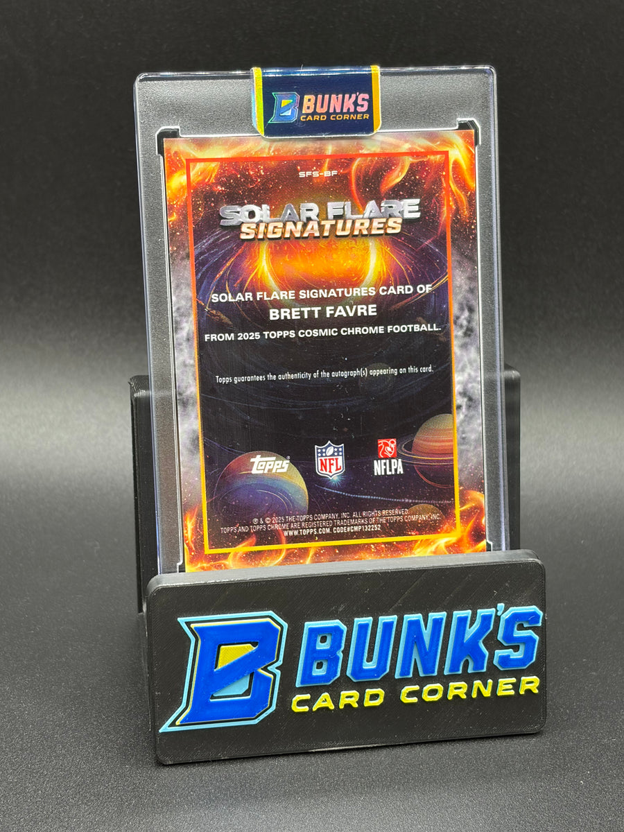 2025 Brett Favre Topps Solar Flare Signatures 43/50