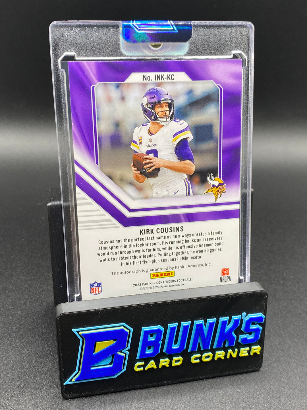 2023 Kirk Cousins Ink Auto 1/25