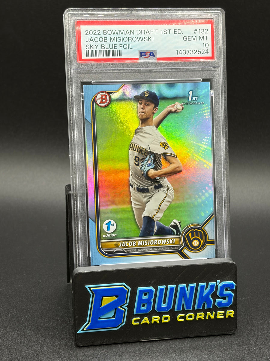 2022 Jacob Misiorowski Sky Blue Foil PSA 10