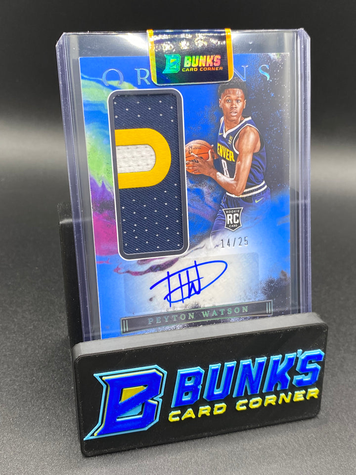 2022-23 Peyton Watson Origins Patch Auto RC 14/25