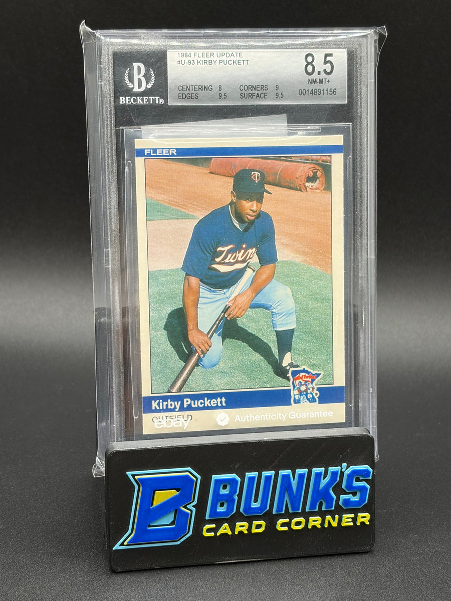 1984 Kirby Puckett Fleer Update Beckett 8.5