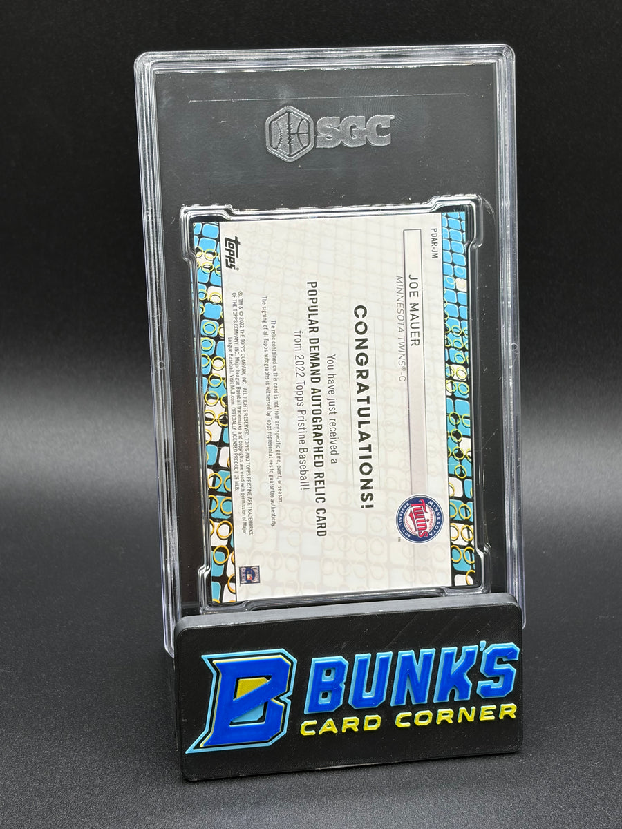 2022 Joe Mauer Popular Demand Auto Relic SGC 10 Auto 10