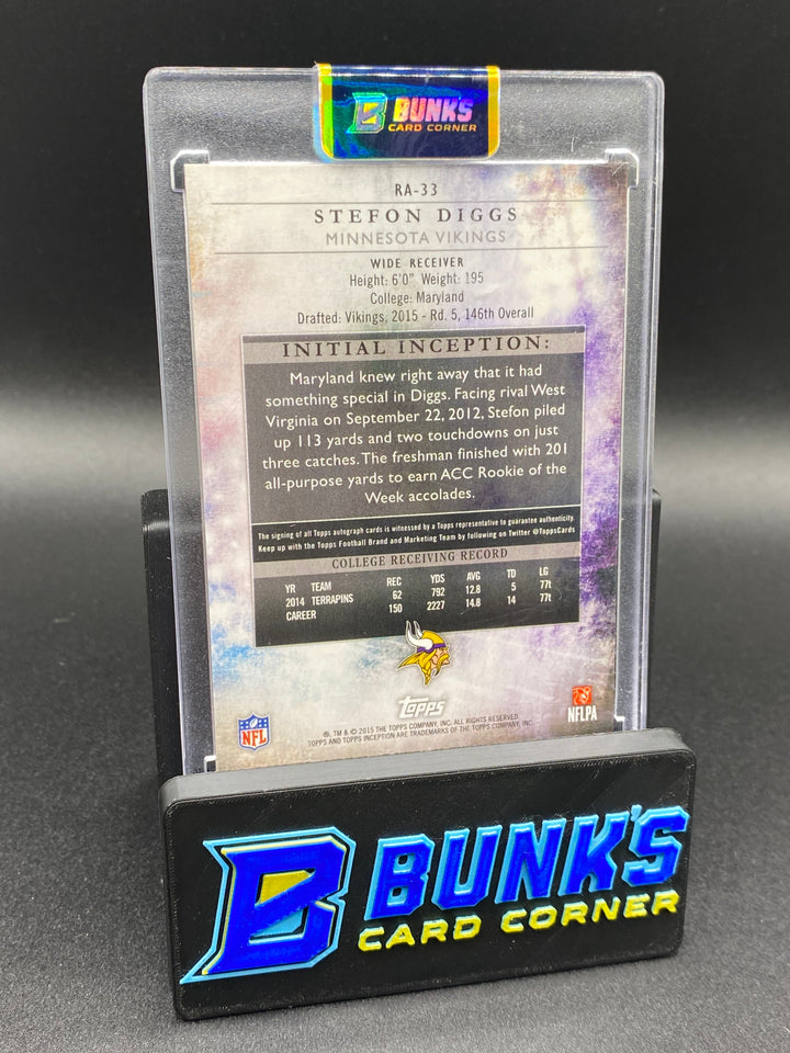 2015 Stefon Diggs Inception Auto. RC